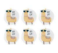 Eslifey Lot de 6 badges ronds de 5,6 cm avec épingle, jolis boutons ronds en alpaga Hola pour loisirs créatifs, loisirs créatifs, projets scolaires