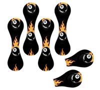 Eslifey Lot de 6 marque-pages magnétiques, 8 boules de billard en cuir, accessoires de livre pour étudiants, enseignants, lecture