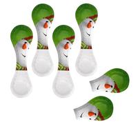 Eslifey Lot de 6 marque-pages magnétiques, bannière bonhomme de neige, marque-page de vœux de Noël, accessoires de livre en cuir pour étudiants, enseignants, lecture