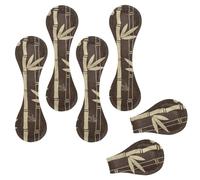 Eslifey Lot de 6 marque-pages magnétiques en bambou avec feuilles de nature - Accessoires de livre pour étudiants, enseignants, lecture