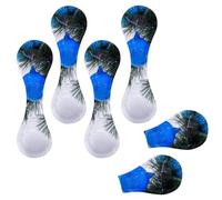 Eslifey Lot de 6 marque-pages magnétiques en cuir avec boules bleues pour étudiants, enseignants, lecture