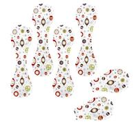 Eslifey Lot de 6 marque-pages magnétiques en cuir avec boules colorées de Noël, accessoires de livre pour étudiants, enseignants, lecture