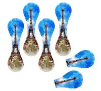 Eslifey Lot de 6 marque-pages magnétiques en cuir, motif Tour Eiffel de Paris, France, Ville, Accessoires de livre pour étudiants, enseignants, lecture