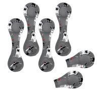 Eslifey Lot de 6 marque-pages magnétiques en cuir pour étudiants, enseignants, chiens de Noël, chiot, carlin, teckel, bois de teckel, accessoires de lecture