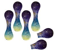 Eslifey Lot de 6 marque-pages magnétiques, lune et soleil rencontrés dans l'univers, espace, cosmos, marque-page en cuir, accessoires de livre pour étudiants, enseignants, lecture