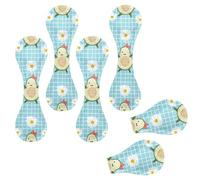 Eslifey Lot de 6 marque-pages magnétiques, motif marguerite kawaii, avocat, marque-page en cuir, accessoires de livre pour étudiants, enseignants, lecture