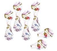 Eslifey Lot de 6 marque-pages magnétiques, oiseaux et fleurs, marqueurs de page en cuir, accessoires de livre pour étudiants, enseignants, lecture