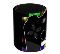 Eslifey Pot à crayons rond pour bureau, manette de jeu sur briques multicolores, pot à stylos, gobelet, pinceaux de maquillage, présentoir de bureau, papeterie organisateur pour la maison, le bureau,