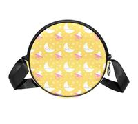 Eslifey Sac à bandoulière rond Paris Landmark pour femme, sac à main à bandoulière tendance, Multicolore 2, 7x1.8 in