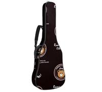 Eslifey Sac de guitare acoustique avec bandoulière réglable et feuilles de pierre de méditation 101,6 cm, 104,1 cm, 106,7 cm, Multicolore 7., 42.9x16.9x4.7 in, Organiseur de sac