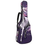 Eslifey Sac de guitare acoustique avec bandoulière réglable et feuilles de pierre de méditation 101,6 cm, 104,1 cm, 106,7 cm, Multicolore 10., 42.9x16.9x4.7 in, Organiseur de sac
