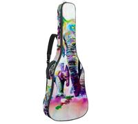 Eslifey Sac de guitare acoustique bébé cheval et sa maman avec bandoulière réglable 101,6 cm, 104,1 cm, 106,7 cm, Multicolore 3., 42.9x16.9x4.7 in, Organiseur de sac