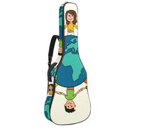 Eslifey Sac de guitare acoustique bébé cheval et sa maman avec bandoulière réglable 101,6 cm, 104,1 cm, 106,7 cm, Multicolore 8., 42.9x16.9x4.7 in, Organiseur de sac