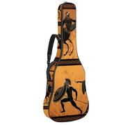 Eslifey Sac de guitare acoustique vintage avec bandoulière réglable Motif carte du monde Old Grunge 101 104 106 cm, Multicolore 3., 42.9x16.9x4.7 in, Organiseur de sac
