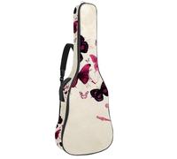 Eslifey Sac de guitare acoustique vintage avec bandoulière réglable Motif carte du monde Old Grunge 101 104 106 cm, Multicolore 10., 42.9x16.9x4.7 in, Organiseur de sac