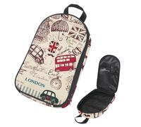Eslifey Sac de rangement portable pour ustensiles de cuisine de camping, de voyage, motif cactus et fleurs, Multicolore 13., 14.7x8.74x2.17in/36x22.2x25.5cm, Organiseur de sac