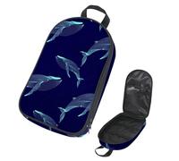 Eslifey Sac de rangement portable pour ustensiles de cuisine de camping, de voyage, motif cerf de Noël avec fleur de croquis, sac de rangement portable pour barbecue, camping, ustensiles de cuisine