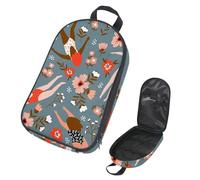 Eslifey Sac de rangement portable pour ustensiles de cuisine de camping, de voyage, motif dinosaure, tyrannosaure, os, empreintes de pas, sac de rangement portable pour barbecue, camping, ustensiles