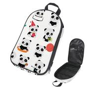 Eslifey Sac de rangement portable pour ustensiles de cuisine de camping, de voyage, motif pandas, multicolore 1, 14.7x8.74x2.17in/36x22.2x25.5cm, Organiseur de sac