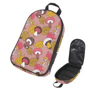 Eslifey Sac de rangement portable pour ustensiles de cuisine de camping, de voyage, motif vagues de mer et de poissons bleus pour barbecue, camping, multicolore 2, 14.7x8.74x2.17in/36x22.2x25.5cm