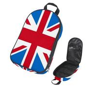 Eslifey Sac de rangement portable pour ustensiles de cuisine de camping et de voyage, motif mandala fractal scintillant foncé pour barbecue, camping, ustensiles de cuisine, Multicolore 3