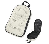 Eslifey Sac de rangement portable pour ustensiles de cuisine de camping et de voyage, motif mandala fractal scintillant foncé pour barbecue, camping, ustensiles de cuisine, Multicolore 7