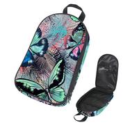 Eslifey Sac de rangement portable pour ustensiles de cuisine de camping, feuilles de palmier tropicales, pour barbecue, camping, ustensiles de cuisine, multicolore 2, 14.7x8.74x2.17in/36x22.2x25.5cm