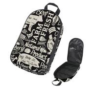 Eslifey Sac de rangement portable pour ustensiles de cuisine de camping, motif fleur de géranium coloré pour barbecue, camping, ustensiles de cuisine, Multicolore 15., 14.7x8.74x2.17in/36x22.2x25.5cm