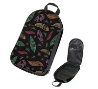 Eslifey Sac de rangement portable pour ustensiles de cuisine de camping, motif floral indien coloré pour barbecue, camping, ustensiles de cuisine, multicolore 2, 14.7x8.74x2.17in/36x22.2x25.5cm
