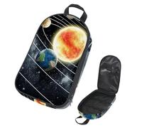Eslifey Sac de rangement portable pour ustensiles de cuisine de camping, sac de voyage, ballon de football dans un but avec champ d'herbe, sac de rangement portable pour barbecue, camping, ustensiles
