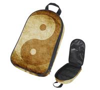 Eslifey Sac de rangement portable pour ustensiles de cuisine de camping, sac de voyage, ballon de football dans un but avec champ d'herbe, sac de rangement portable pour barbecue, camping, ustensiles