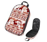 Eslifey Sac de rangement portable pour ustensiles de cuisine de camping, texture tribale, pour barbecue, camping, ustensiles de cuisine, multicolore 2, 14.7x8.74x2.17in/36x22.2x25.5cm, Organiseur de