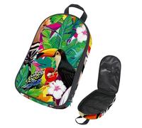 Eslifey Sac de rangement portable pour ustensiles de cuisine de camping, voyage, aquarelle, paon, paradis des oiseaux, pour barbecue, camping, ustensiles de cuisine, Multicolore 8., 14.7x8.74x2.17in