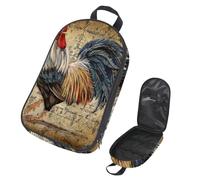 Eslifey Sac de rangement portable pour ustensiles de cuisine de camping, voyage, aquarelle, paon, paradis des oiseaux, pour barbecue, camping, ustensiles de cuisine, multicolore 2, 14.7x8.74x2.17in