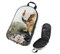 Eslifey Sac de rangement portable pour ustensiles de cuisine de camping, voyage, dauphin avec lune, pour barbecue, camping, ustensiles de cuisine, Multicolore 13., 14.7x8.74x2.17in/36x22.2x25.5cm