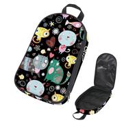 Eslifey Sac de rangement portable pour ustensiles de cuisine de camping, voyage, motif éléphants, pour barbecue, camping, ustensiles de cuisine, Multicolore 14., 14.7x8.74x2.17in/36x22.2x25.5cm