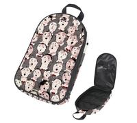 Eslifey Sac de rangement portable pour ustensiles de cuisine de camping, voyage, motif silhouette de chats pour barbecue, camping, ustensiles de cuisine, Multicolore 6., 14.7x8.74x2.17in