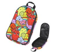 Eslifey Sac de rangement portable pour ustensiles de cuisine de camping, voyage, musique, guitare, piano, notes de piano, sac de rangement pour barbecue, camping, kit de cuisine, Multicolore 12