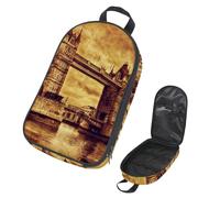 Eslifey Sac de rangement portable pour ustensiles de cuisine de camping, voyage Paris Pisa, pour barbecue, camping, ustensiles de cuisine, Multicolore 10., 14.7x8.74x2.17in/36x22.2x25.5cm, Organiseur