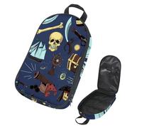 Eslifey Sac de rangement portable pour ustensiles de cuisine de camping, voyage, scène de plage, pour barbecue, camping, ustensiles de cuisine, multicolore 2, 14.7x8.74x2.17in/36x22.2x25.5cm