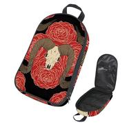 Eslifey Sac de rangement portable pour ustensiles de cuisine de camping, voyage, squelette de moto, sac de rangement pour barbecue, camping, ustensiles de cuisine, Multicolore 4., 14.7x8.74x2.17in