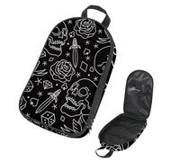 Eslifey Sac de rangement portable pour ustensiles de cuisine pour camping, voyage, jour des morts, oiseaux, rose, motif diamant, multicolore 2, 14.7x8.74x2.17in/36x22.2x25.5cm, Organiseur de sac