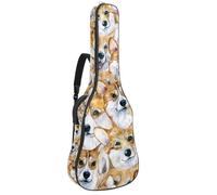 Eslifey Sac de transport pour guitare acoustique avec bandoulière réglable Motif éléphant amusant 101,6 cm 104 106,7 cm, Multicolore 5., 42.9x16.9x4.7 in, Organiseur de sac