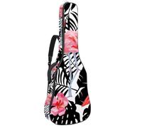 Eslifey Sac de transport pour guitare acoustique avec deux chats sur le toit avec bandoulière réglable 101,6 cm, 104,1 cm, 106,7 cm, multicolore 2, 42.9x16.9x4.7 in, Organiseur de sac