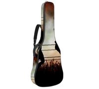 Eslifey Sac de transport pour guitare acoustique avec deux chats sur le toit avec bandoulière réglable 101,6 cm, 104,1 cm, 106,7 cm, Multicolore 3., 42.9x16.9x4.7 in, Organiseur de sac