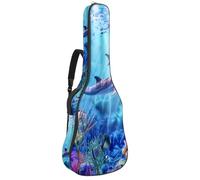 Eslifey Sac de transport pour guitare acoustique Dolphins Ocean Seaworld avec bandoulière réglable 101,6 cm, 104,1 cm, 106,7 cm, multicolore, 42.9x16.9x4.7 in, Organiseur de sac