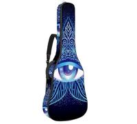 Eslifey Sac de transport pour guitare acoustique, eau de feu, tai chi, chinois, rétro, bandoulière réglable, 101,6 cm, 104,1 cm, 106,7 cm, Multicolore 5., 42.9x16.9x4.7 in, Organiseur de sac