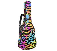 Eslifey Sac de transport pour guitare acoustique, eau de feu, tai chi, chinois, rétro, bandoulière réglable, 101,6 cm, 104,1 cm, 106,7 cm, Multicolore 6., 42.9x16.9x4.7 in, Organiseur de sac