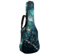 Eslifey Sac de transport pour guitare acoustique Galaxy Alien Earth avec bandoulière réglable 101,6 cm, 104,1 cm, 106,7 cm, multicolore, 42.9x16.9x4.7 in, Organiseur de sac