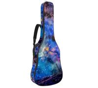 Eslifey Sac de transport pour guitare acoustique Galaxy et Alien avec bandoulière réglable 101,6 cm, 104,1 cm, 106,7 cm, multicolore, 42.9x16.9x4.7 in, Organiseur de sac